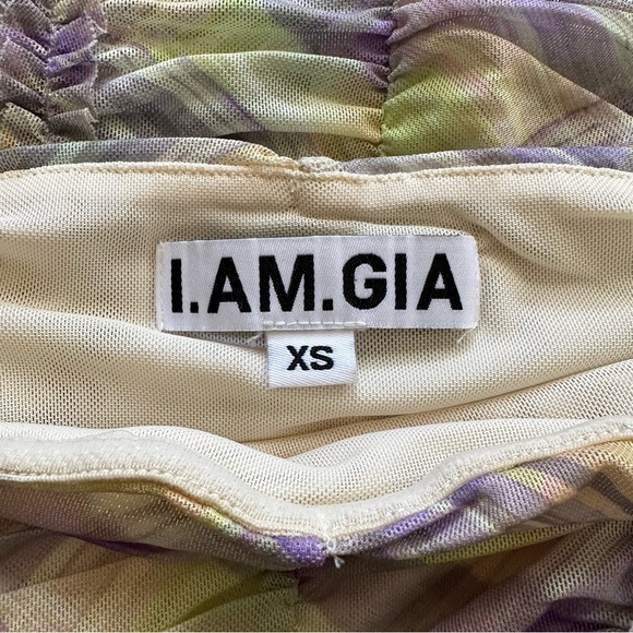 I.AM.GIA Multicolor Ruched Tank Top - Picture 2 of 3